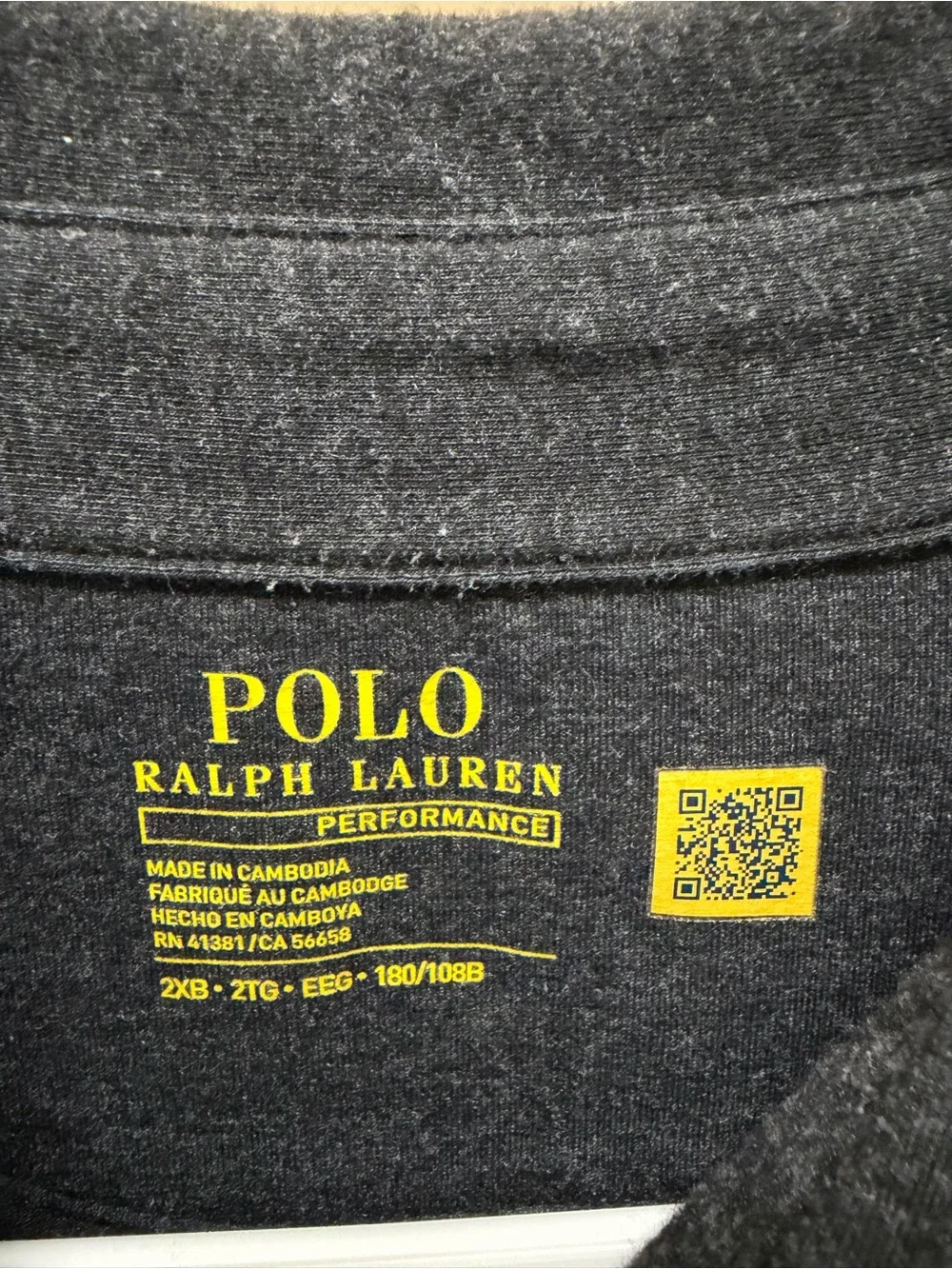 Polo Ralph Lauren charcoal gray